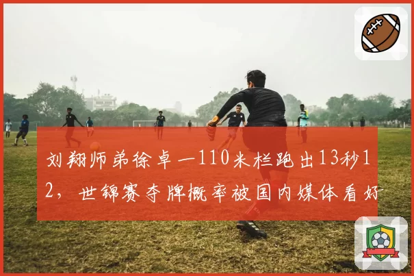 刘翔师弟徐卓一110米栏跑出13秒12，世锦赛夺牌概率被国内媒体看好